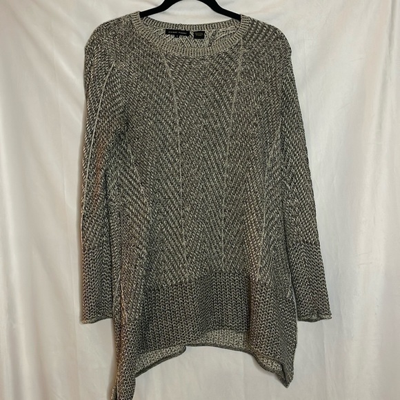 JEANNE PIERRE FLOWY KNIT TUNIC SWEATER (S) - Picture 1 of 7